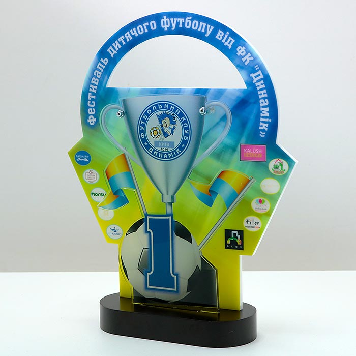 Награда Фестиваля Детского Футбола ФК "Динамик" 25x20см АРТПРИЗ 2771N3