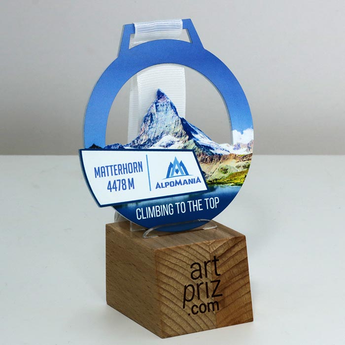 Медаль з Альпінізму Альпоманія гора Маттерхорн 95x100мм АРТПРИЗ 88MA3