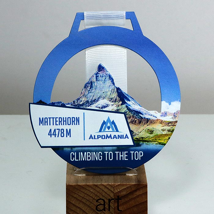 Медаль з Альпінізму Альпоманія гора Маттерхорн 95x100мм АРТПРИЗ 88MA3