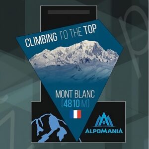 Медаль з Альпінізму Альпоманія гора MONT BLANC 97x70мм АРТПРИЗ 88MМ3