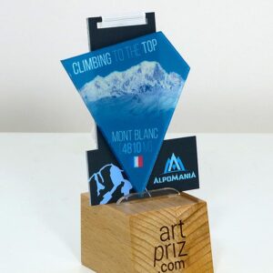 Медаль з Альпінізму Альпоманія гора MONT BLANC 97x70мм АРТПРИЗ 88MМ3