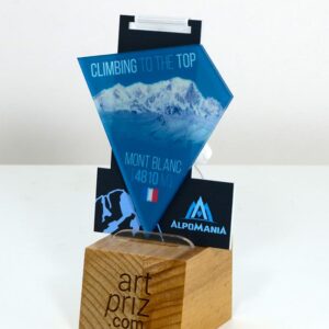 Медаль з Альпінізму Альпоманія гора MONT BLANC 97x70мм АРТПРИЗ 88MМ3