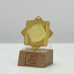 Медаль MA5014 Золото, метал, розмір 50мм Жетон 25мм універсальна