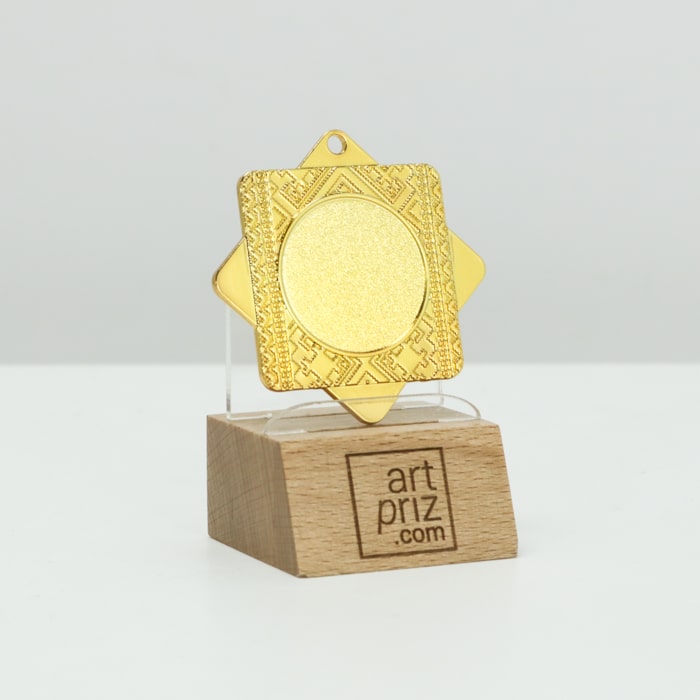 Медаль MA5014 Золото, метал, розмір 50мм Жетон 25мм універсальна