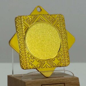Медаль MA5014 Золото, метал, розмір 50мм Жетон 25мм універсальна