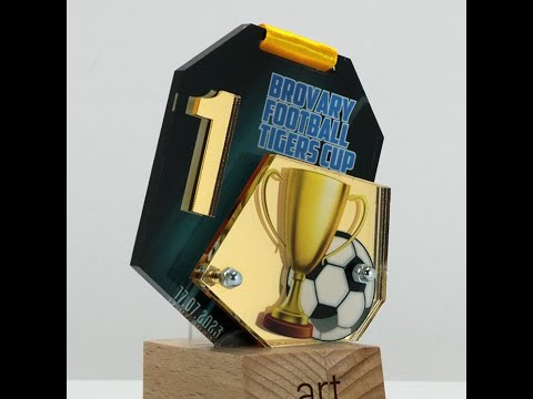 Медаль футбольна BROVARY FOOTBALL TIGERS CUP 8X9см АРТПРИЗ 3543M3