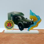 Награда акриловая военное медицинское АВТО высота 17см 987N23