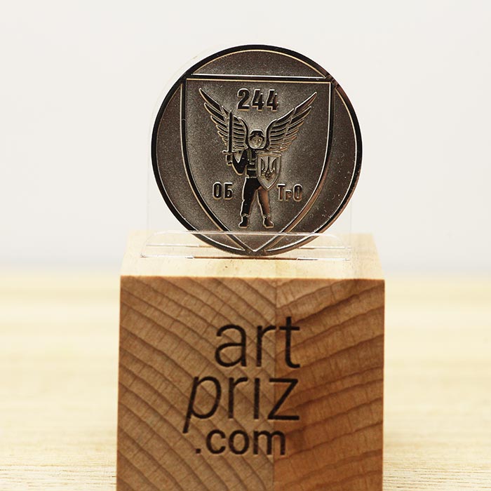 Значок ОБ ТрО 244 D40мм 319T3