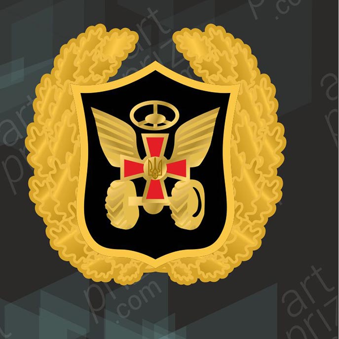 Орден Литий Автомобільні Війська ЗСУ 50х50 мм 5001O23