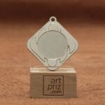 Медаль MA1549 Серебро, металл, диаметр 45мм, место под жетон 25мм