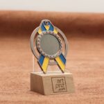 Медаль MA5012 Бронза, металл, размер 65х50мм Жетон 25мм