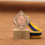 Медаль МА1549 Бронза зі стрічкою D45мм та жетоном D25