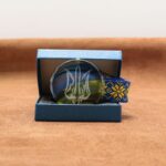 Медаль стеклянная с гранями, Д70мм, в коробке с лентой GL89IPS