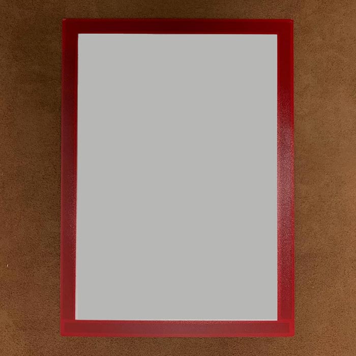 Самоклеюча магнітна інформаційна рамка A4, Червоний матовий, RMA4RM