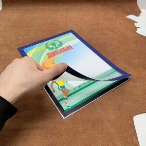 Самоклеюча магнітна інформаційна рамка A4, Золото (HD), RMA4Z