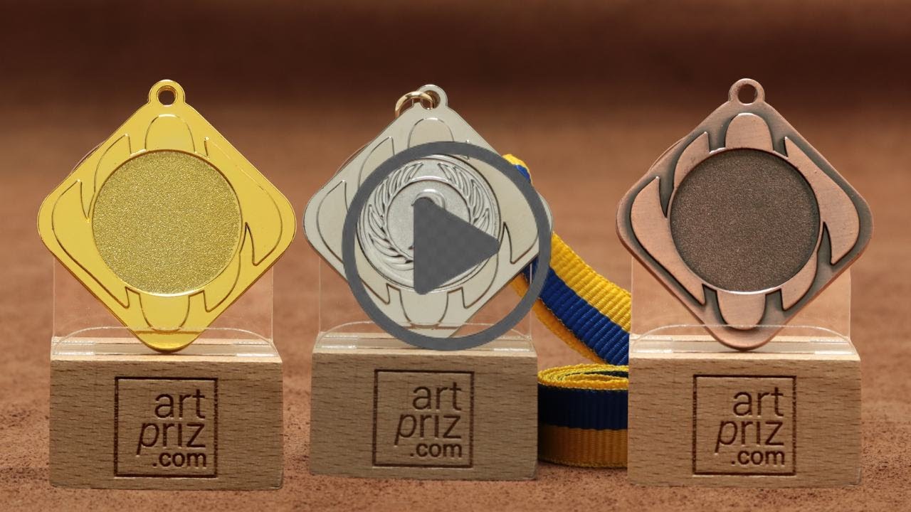 Медаль МА1549 Срібло зі стрічкою D45мм та жетоном D25