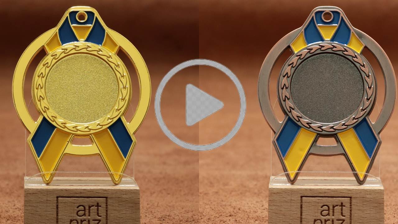 Медаль MA5012 Бронза, метал, розмір 65х50мм Жетон 25мм