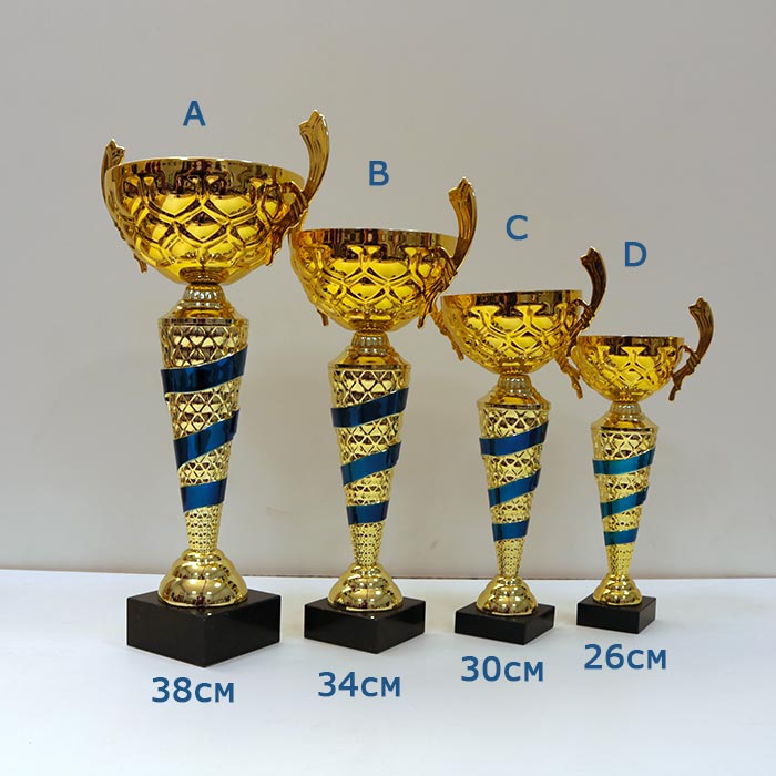 Кубок нагородний K6002B Чаша D14см Висота 34см