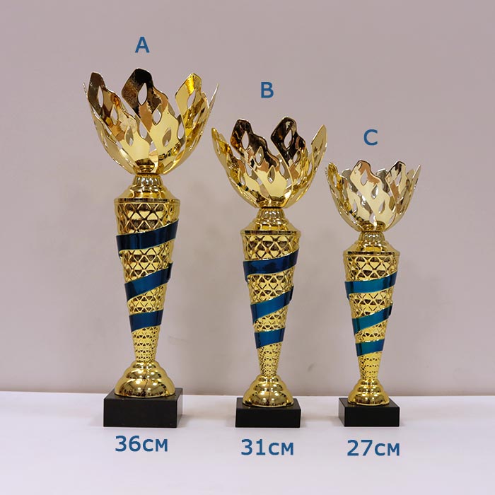 Кубок нагородний K6005B Чаша D12см Висота 31см