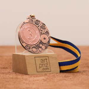 Медаль MA1840BL Бронза зі стрічкою 10мм D40мм місце під жетон Д25мм