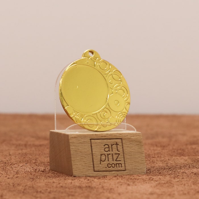 Медаль MA1840G Золото Д40мм місце під жетон 25мм