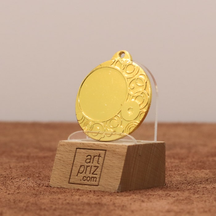 Медаль MA1840G Золото Д40мм місце під жетон 25мм