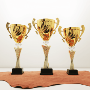 Кубок нагородний K6032C Чаша D14см Висота 45см