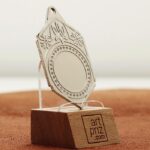 Медаль МА095 Срібло прямокутна з гербом України місце під Жетон D25мм (65*40мм)