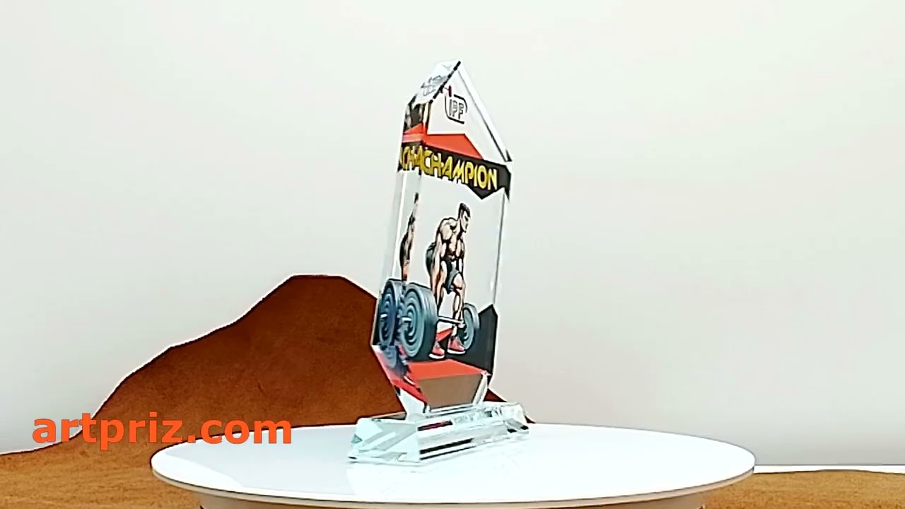 Нагорода зі скла Висота 20,5см GL-100I