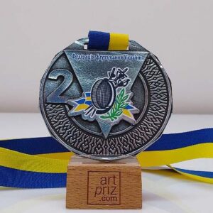 Медаль 80мм Чемпіонат України з фехтування Д80мм АРТПРИЗ 1337-5