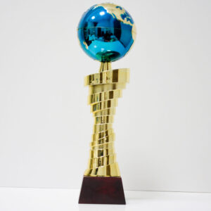 Кубок K5046А Нагорода із земною кулею для спортивних та корпоративних заходів h40см